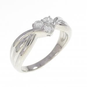 PT900 ハート ダイヤモンド リング 0.30CT