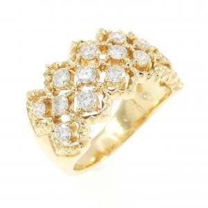 K18YG ダイヤモンド リング 0.70CT