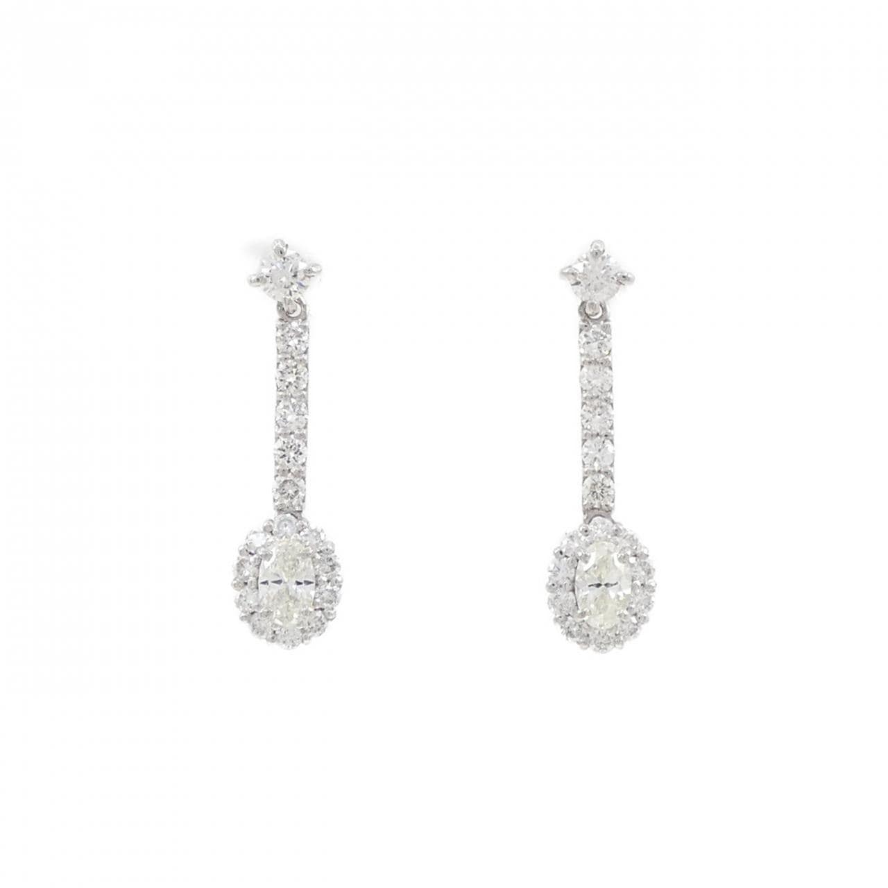 【新品】PT900 ダイヤモンド ピアス 0.60CT