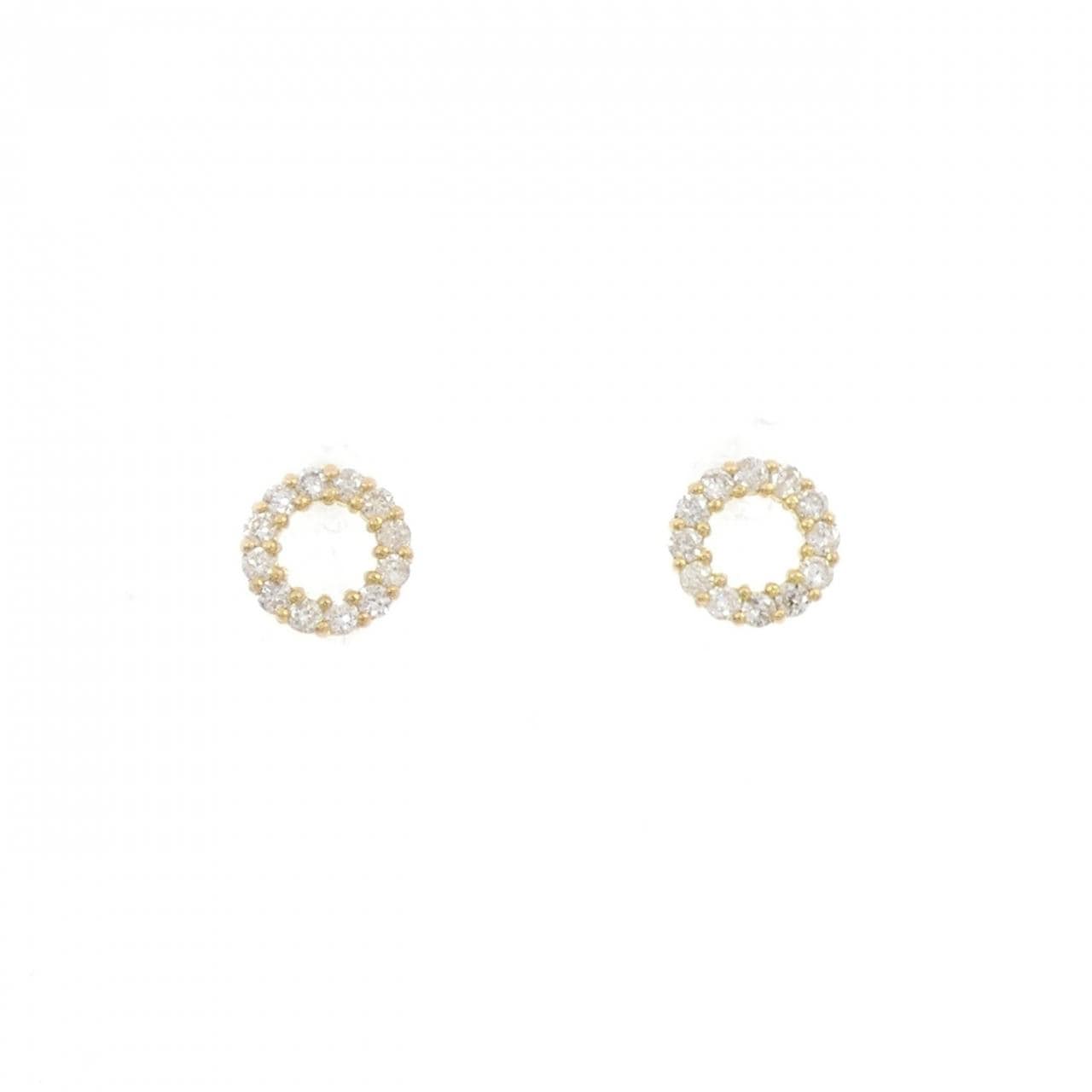K18YG ダイヤモンド ピアス/イヤリング 0.20CT