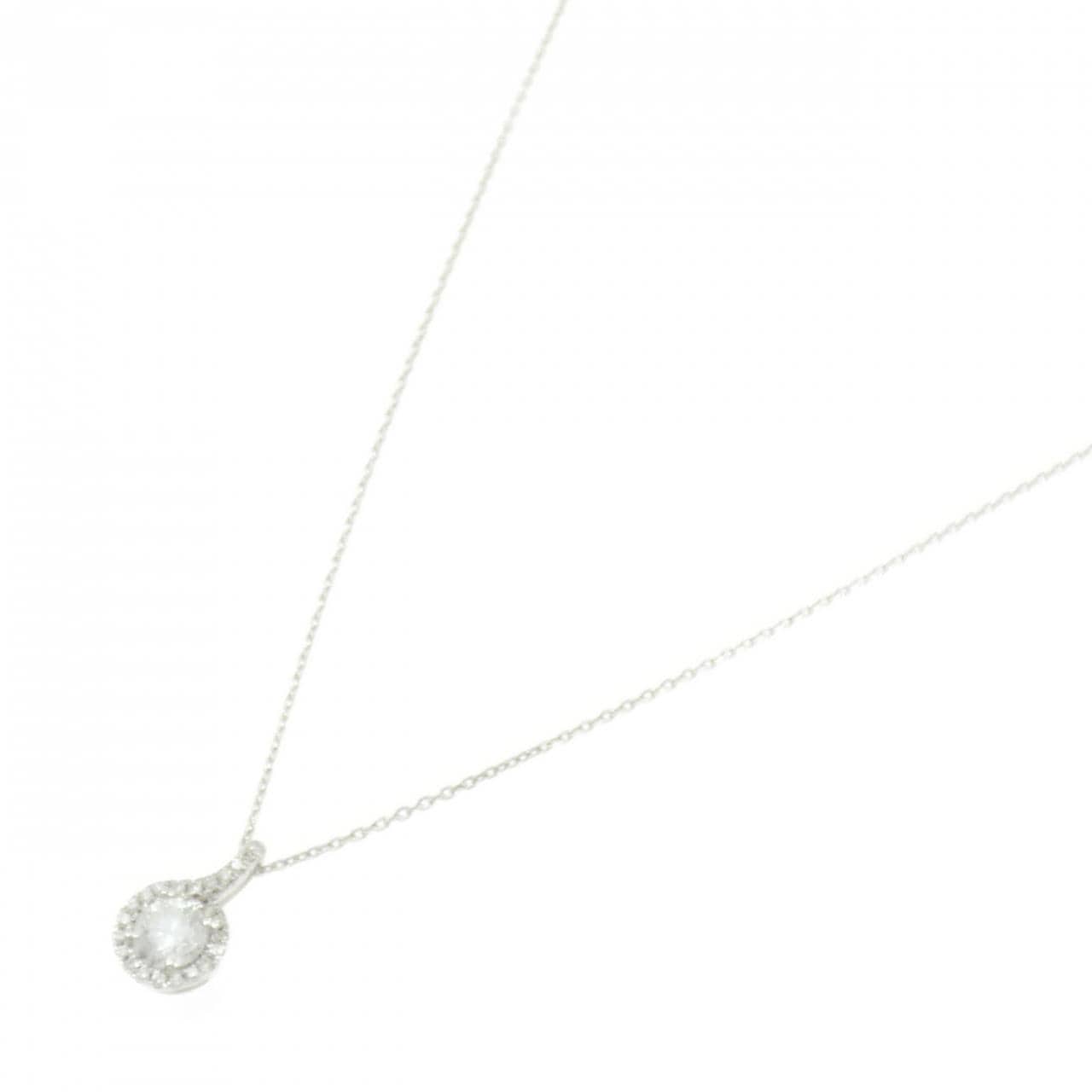 K18WG ダイヤモンド ネックレス 0.325CT G SI2 Fair