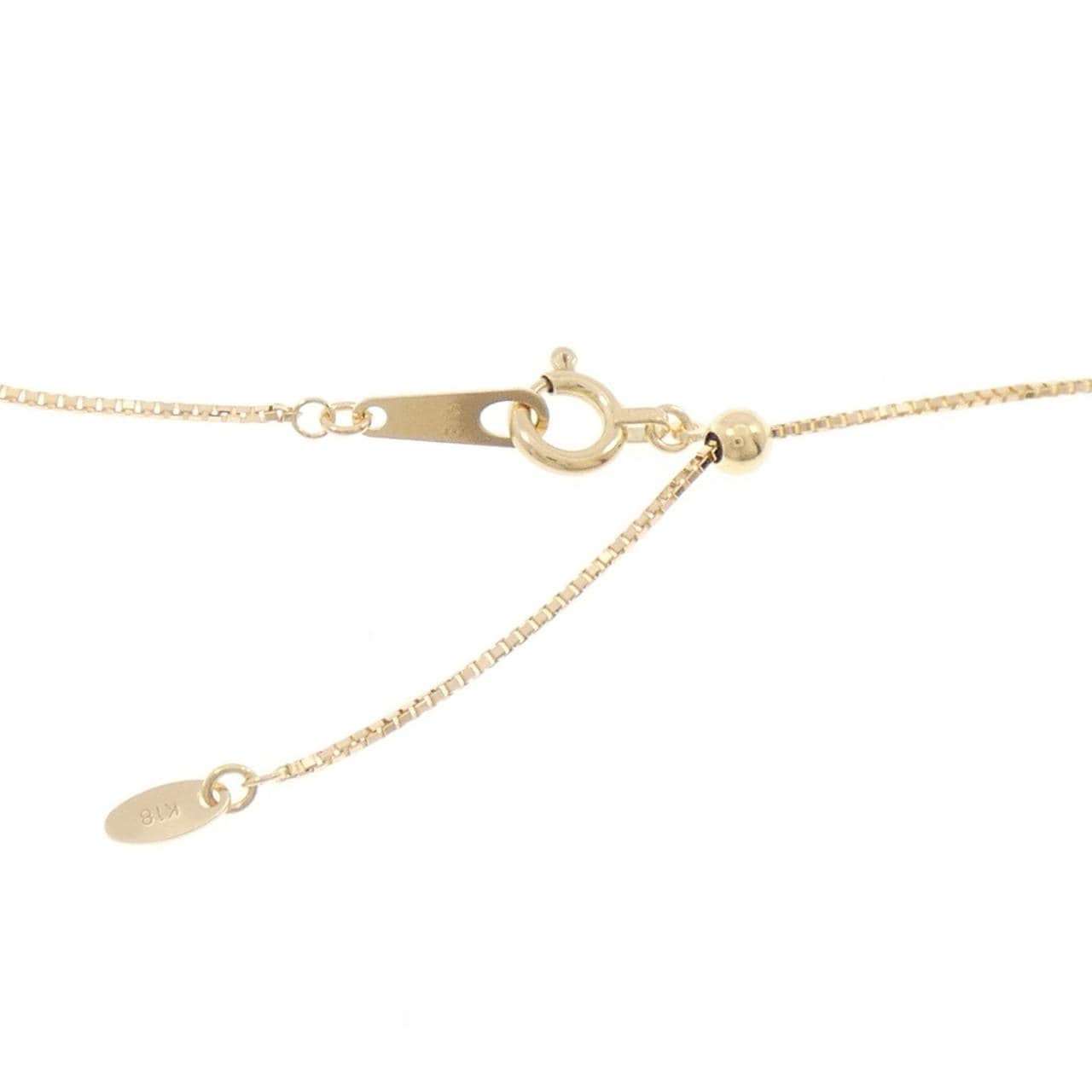 K18YG クロス ダイヤモンド ネックレス 0.15CT