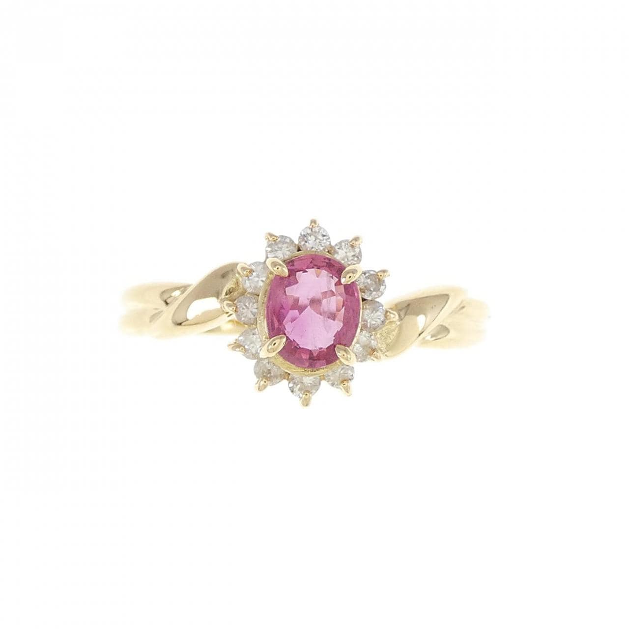 K18YG ruby ring