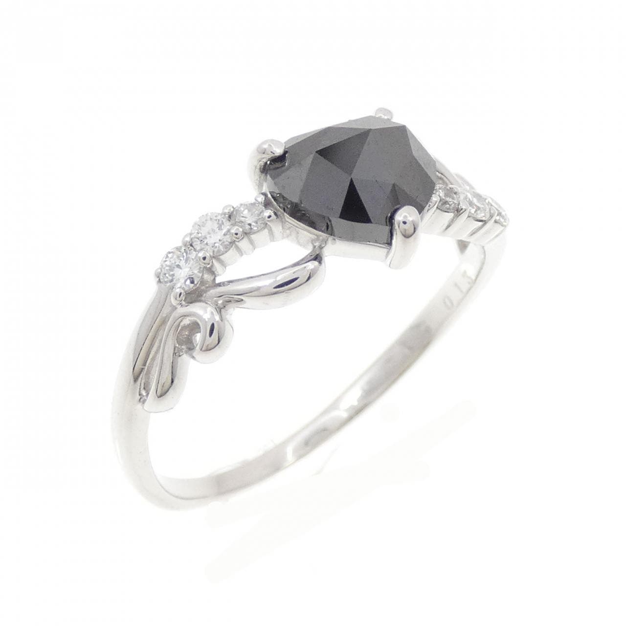 K18WG ハート ダイヤモンド リング 1.05CT