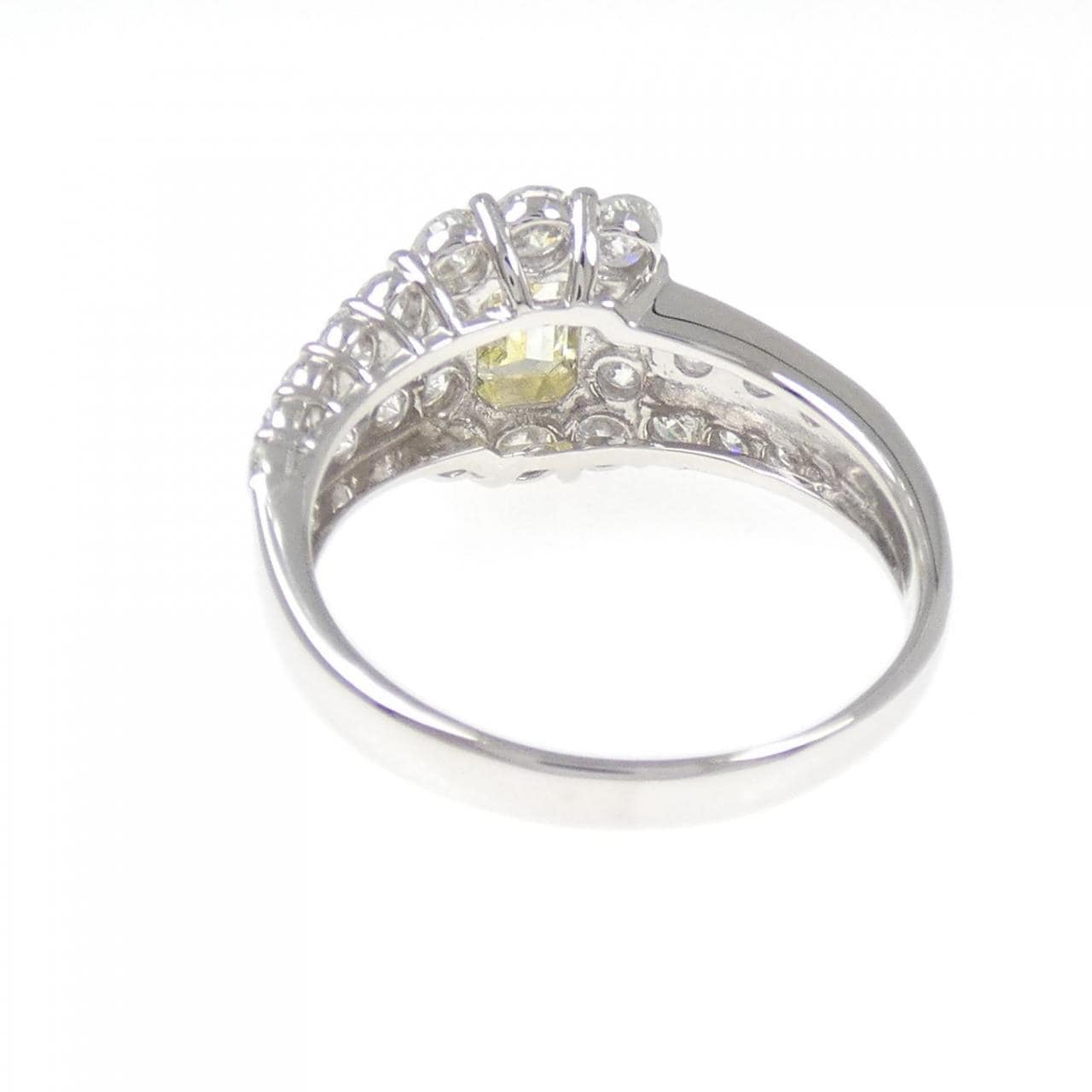 PT900 ダイヤモンド リング 1.103CT FLY SI1 エメラルドカット