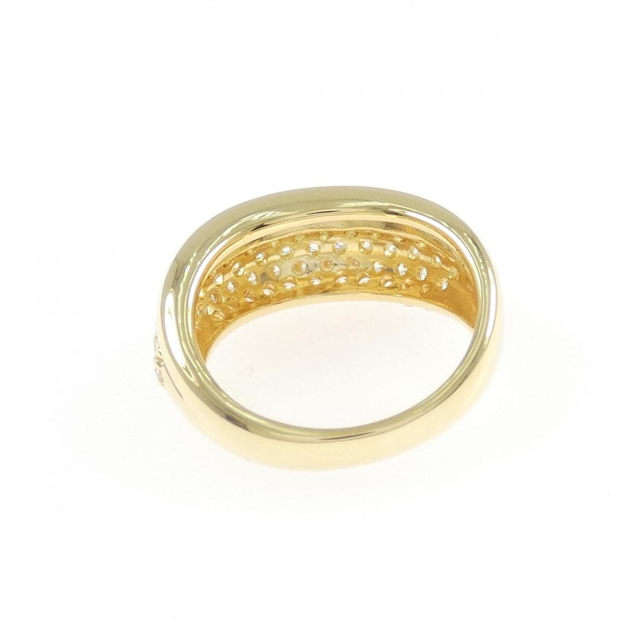 K18YG ダイヤモンド ピンキーリング 0.77CT