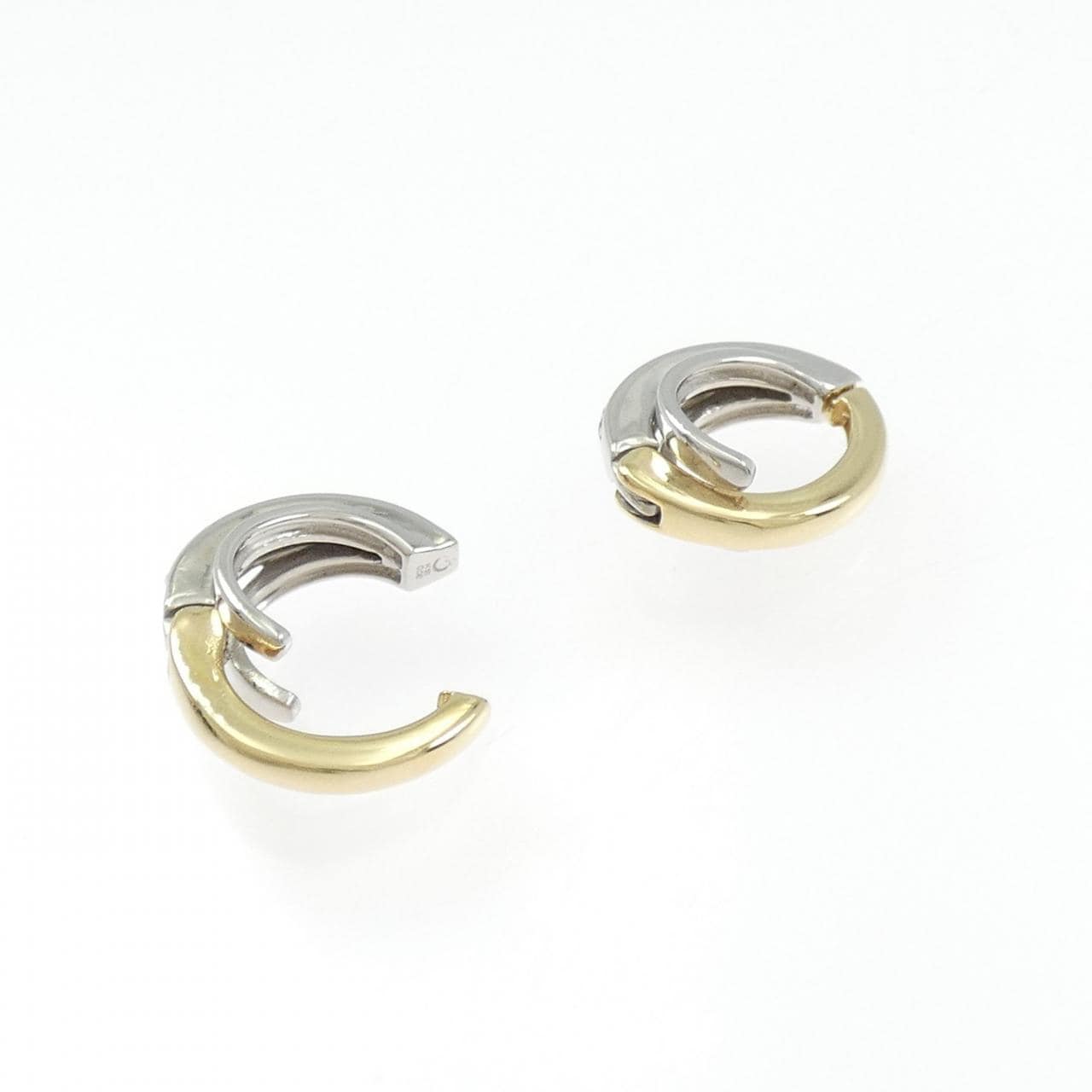 K18YG/K18WG ダイヤモンド イヤリング 0.16CT