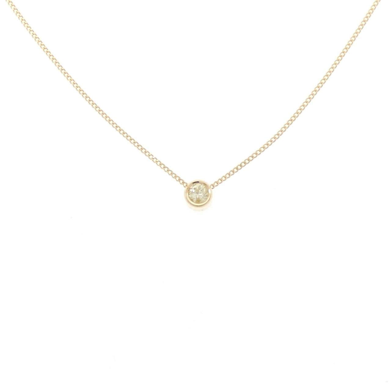 K18YG ダイヤモンド ネックレス 0.11CT