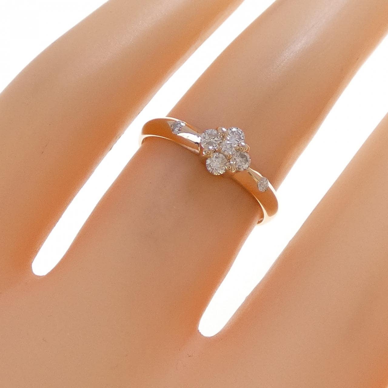 K18PG ダイヤモンド リング 0.21CT
