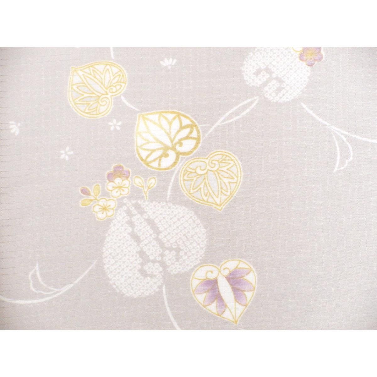 【未使用品】単衣　変わり絽織小紋