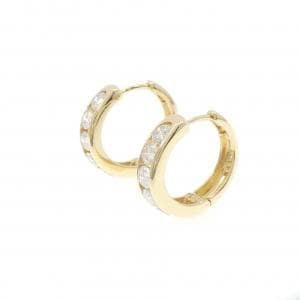 K18YG ダイヤモンド ピアス 1.00CT