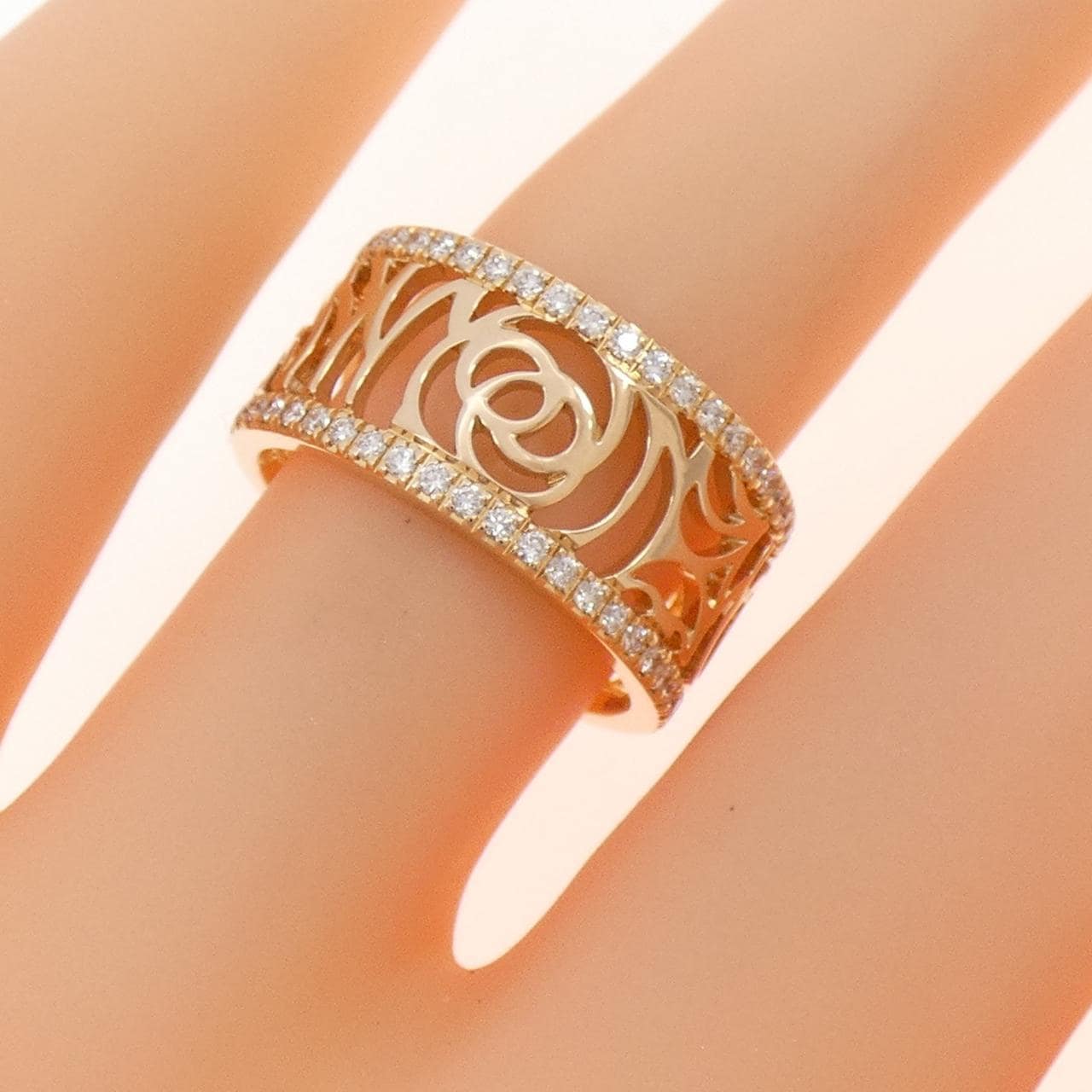 シャネル カメリア ミディアム リング