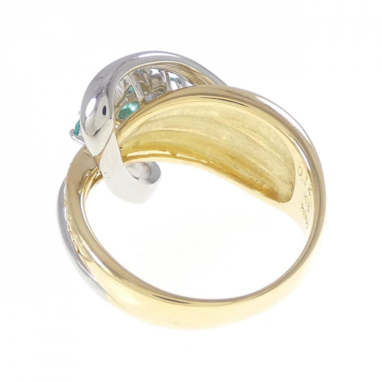 K18YG/PT900 パライバトルマリン リング