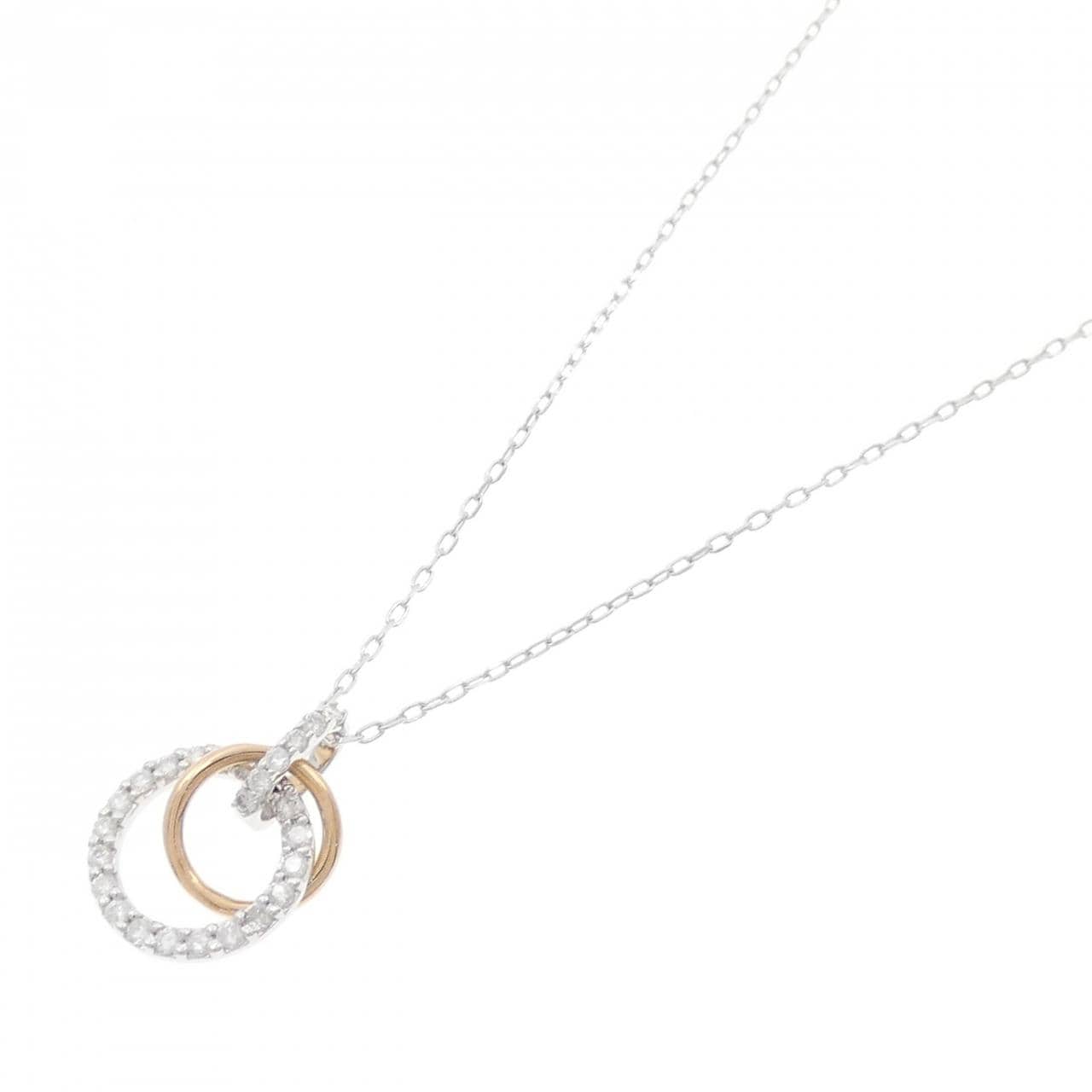 K18WG/K18PG ダイヤモンド ネックレス 0.25CT