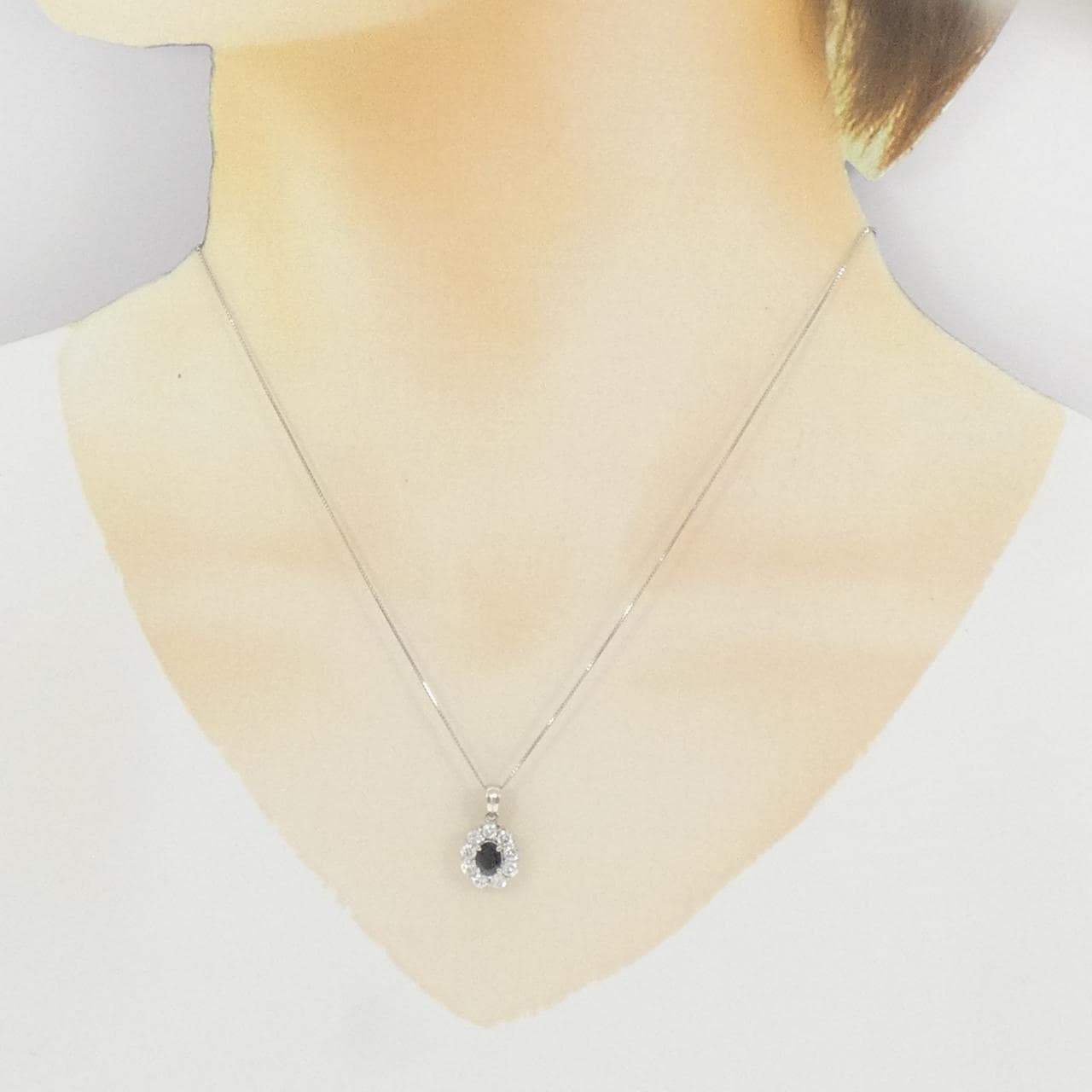 PT900/PT850 アレキサンドライト ネックレス 0.36CT