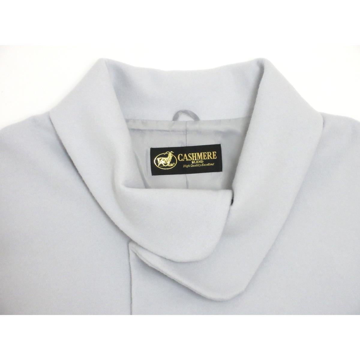 【新品】ケープ カシミヤ混ウール ロール衿