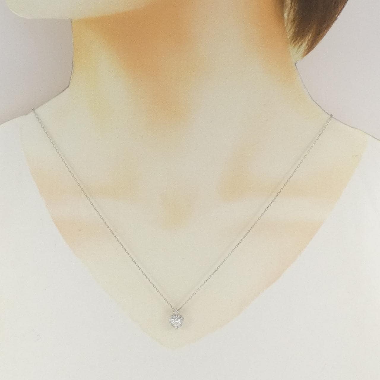 ジーエスティービー ダイヤモンド ネックレス 0.30CT