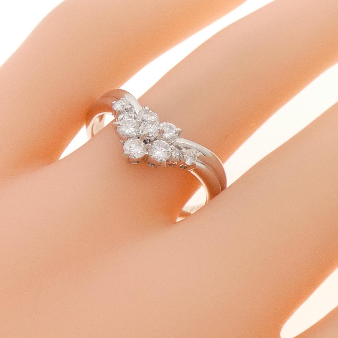 K18WG ダイヤモンド リング 0.50CT