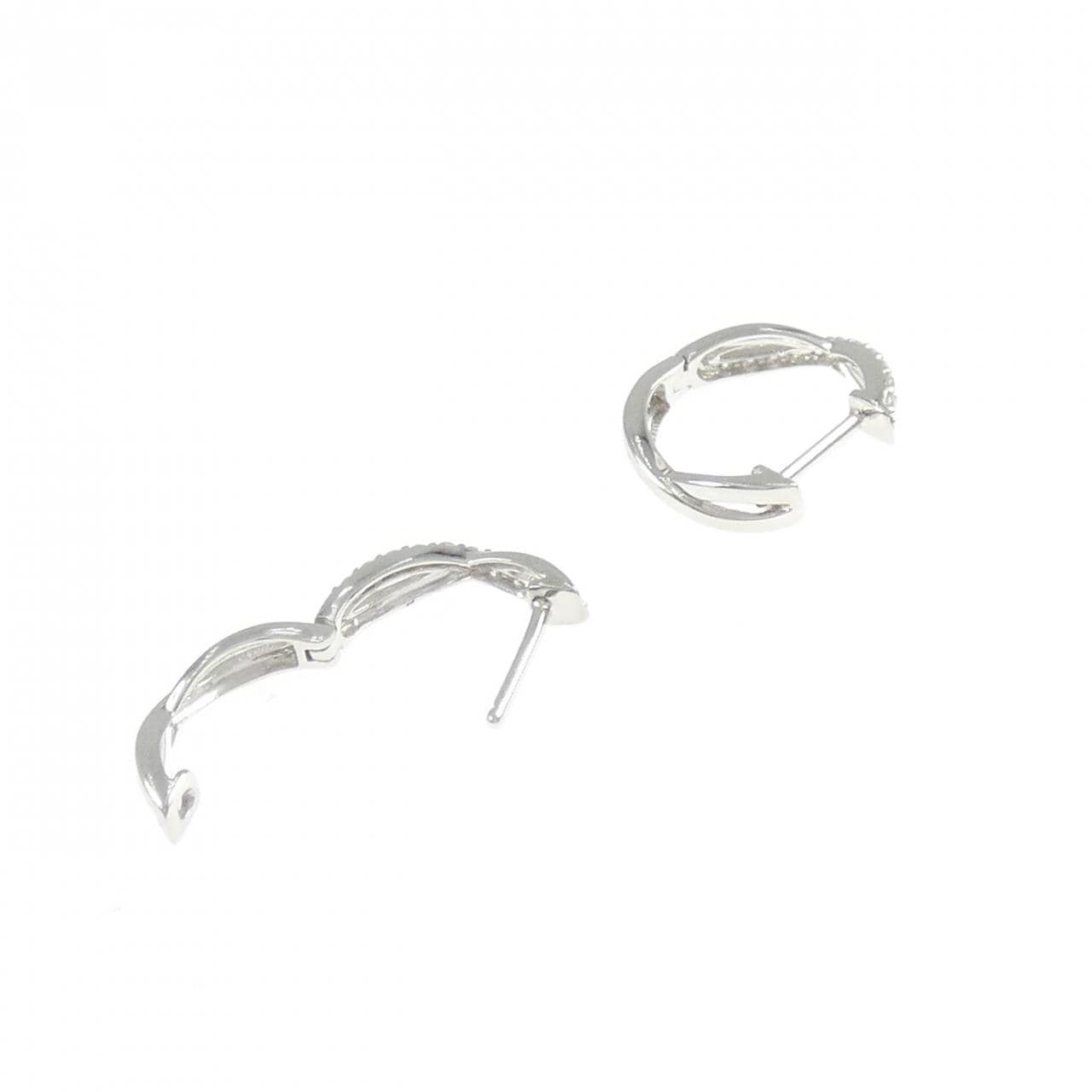 PT900 ダイヤモンド ピアス 0.12CT