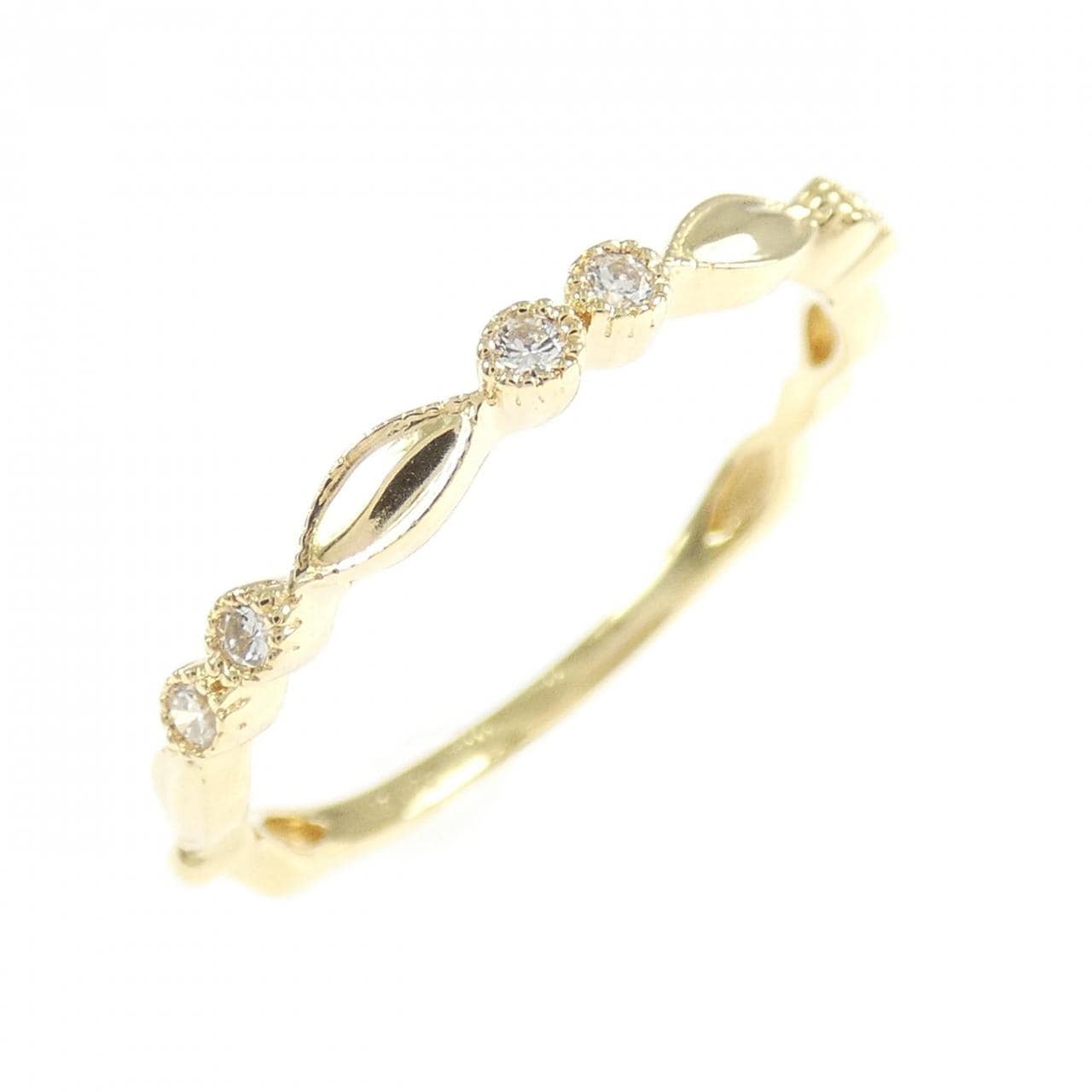 K18YG ダイヤモンド リング 0.09CT