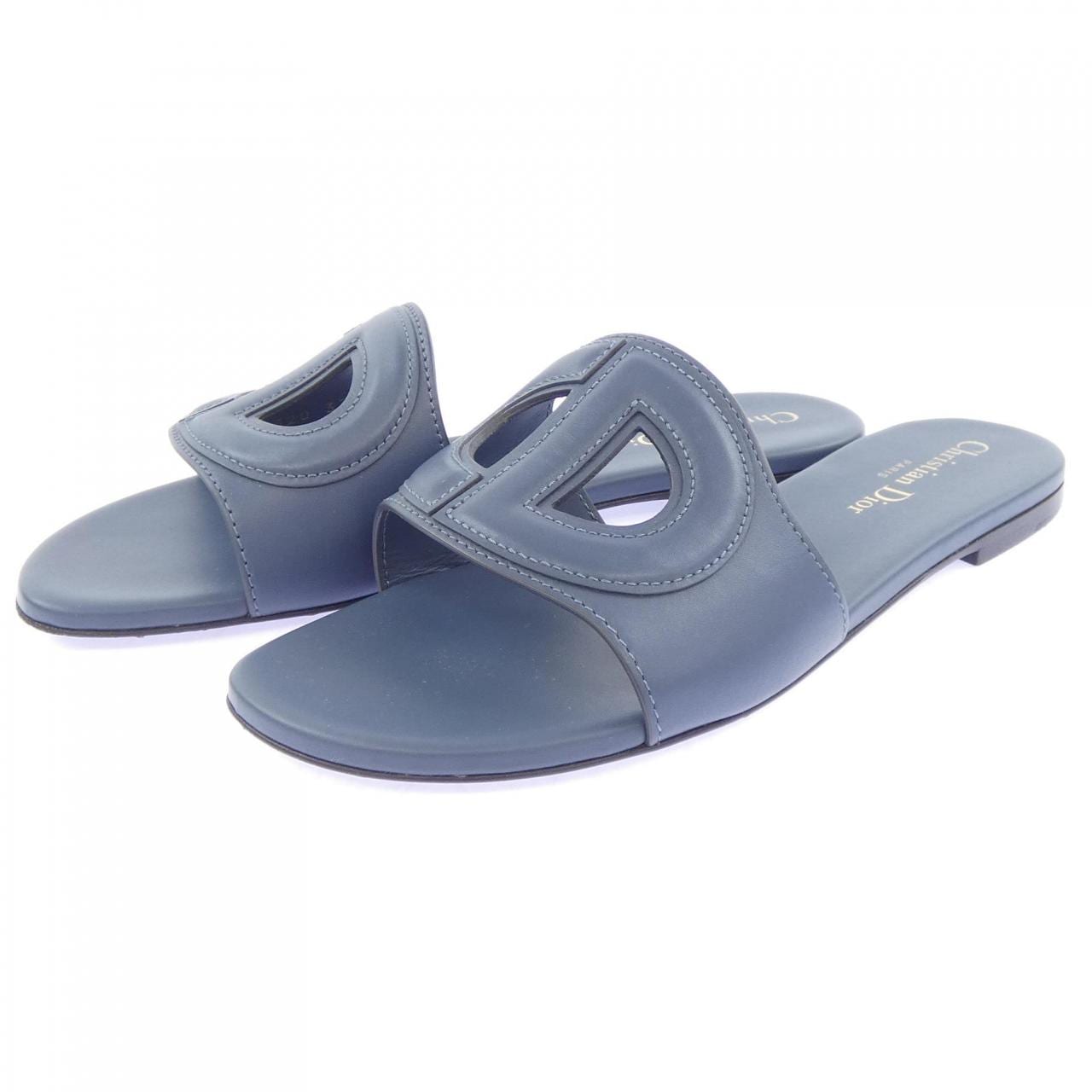 クリスチャンディオール CHRISTIAN DIOR カーフスキン D-CLUB スライド サンダル