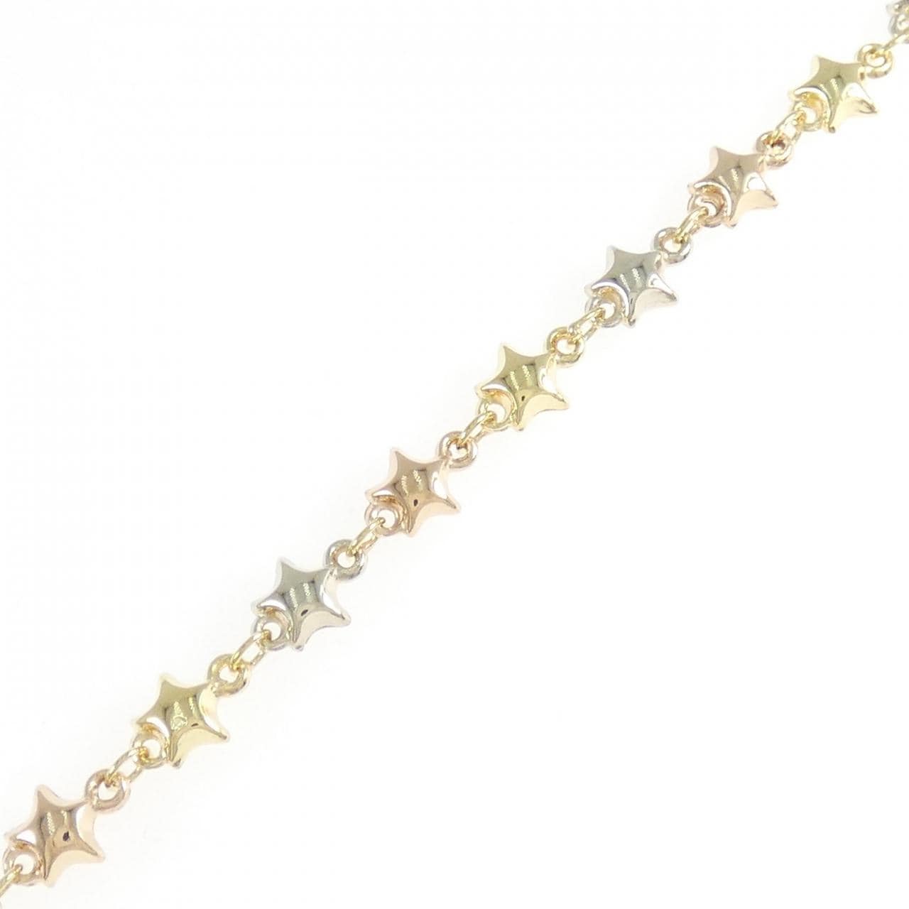 750スリーカラー スター ブレスレット