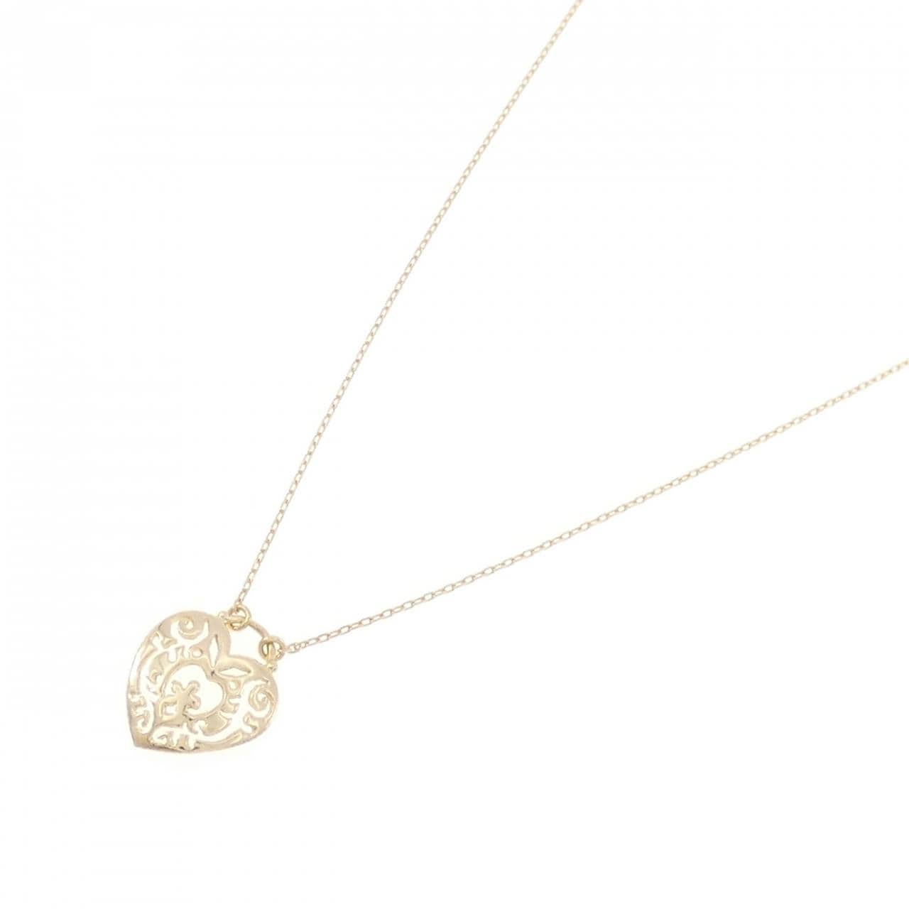 STAR JEWELRY K18YG 心型項鍊