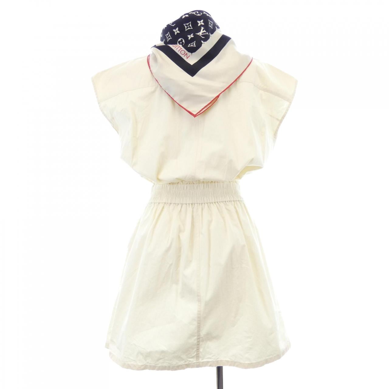 ルイヴィトン LOUIS VUITTON モノグラムスカーフサファリシャツドレス FNRO25O18 ワンピース