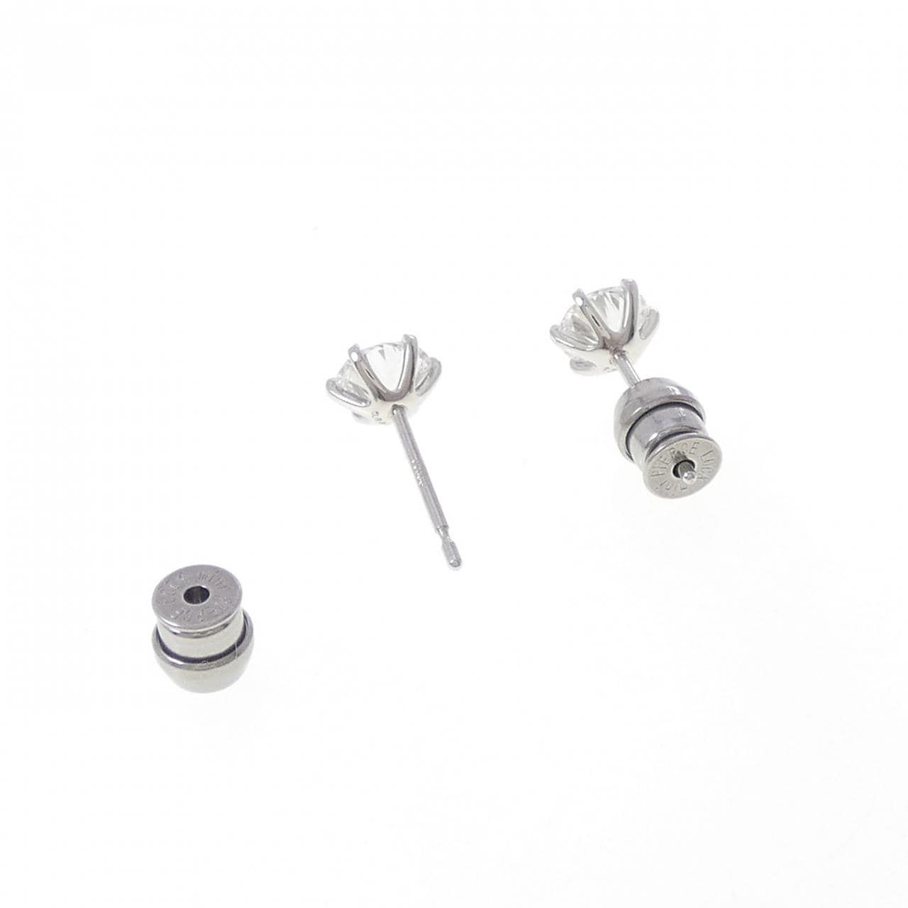 【リメイク】PT900/ST ダイヤモンド ピアス 0.527CT 0.534CT E VS2-SI1 VG
