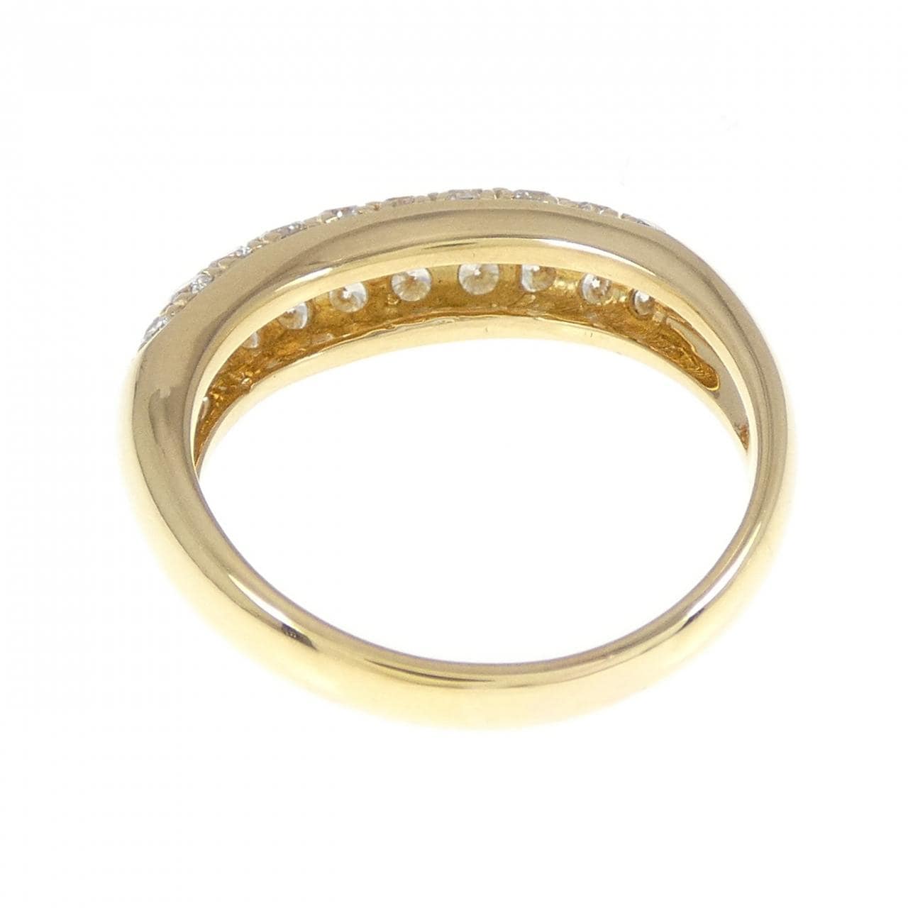 K18YG ダイヤモンド リング 0.74CT