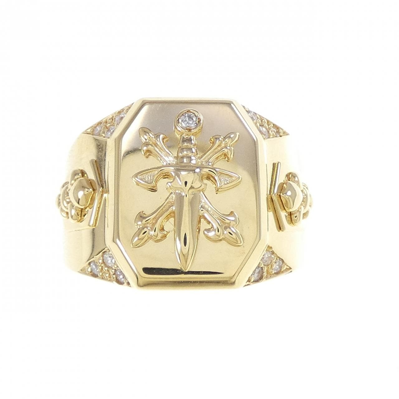 18KYG Diamond Ring 0.14CT