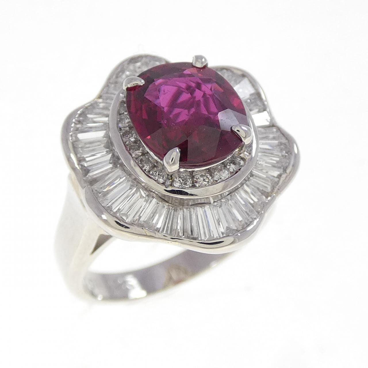 PT900 ルビー リング 1.91CT