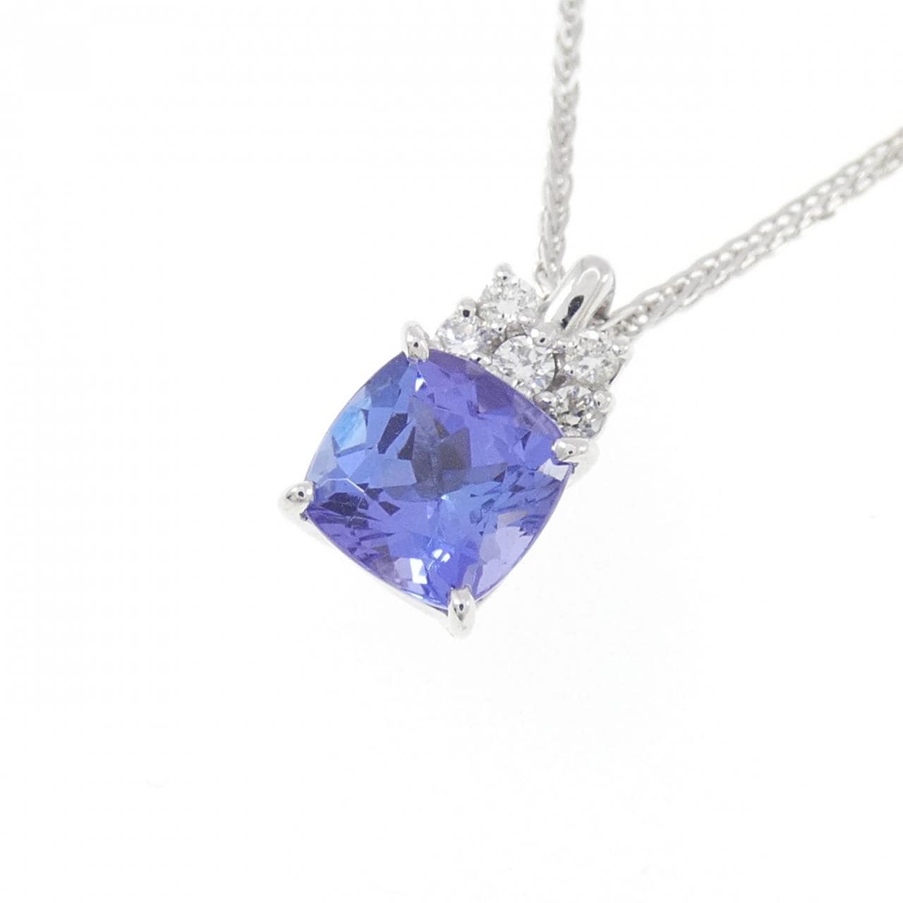K18WG タンザナイト ネックレス 1.00CT