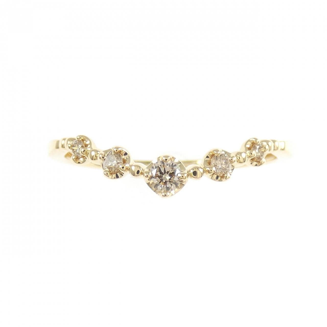 K18YG ダイヤモンド リング 0.10CT