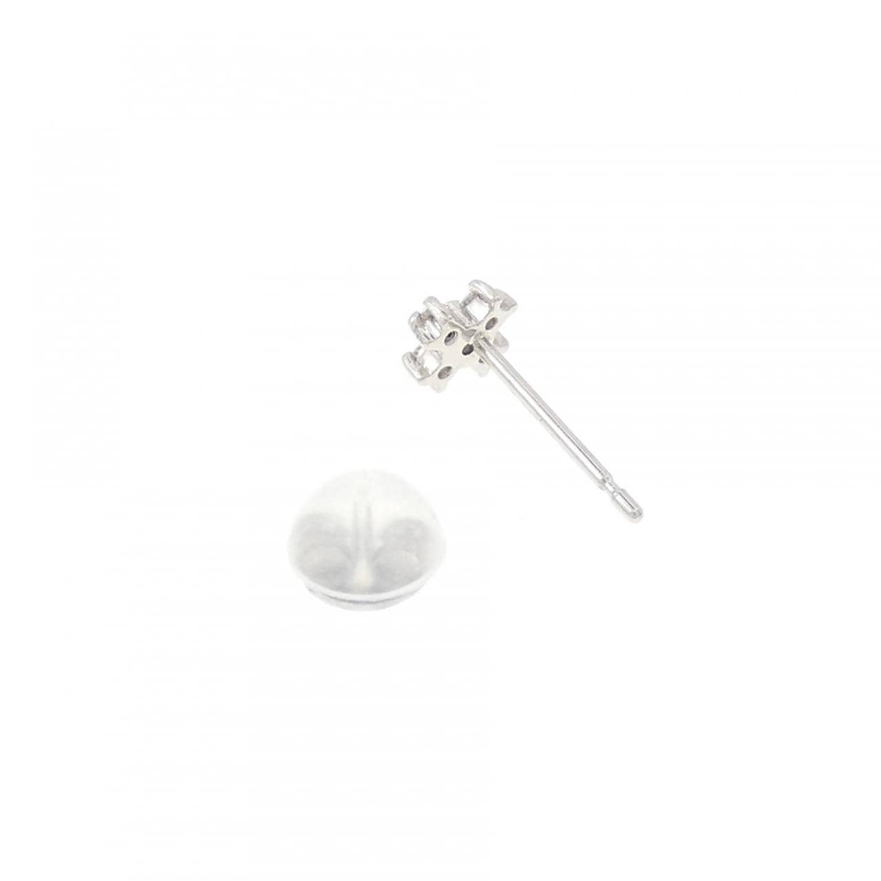 PT900 ダイヤモンド ピアス 0.05CT 片耳