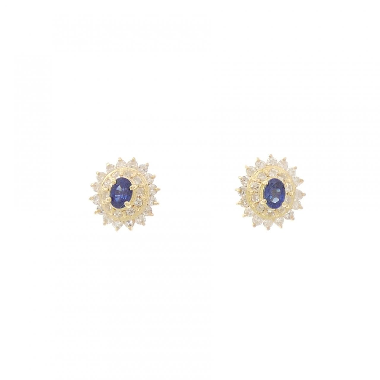 K18YG サファイヤ ピアス 0.15CT