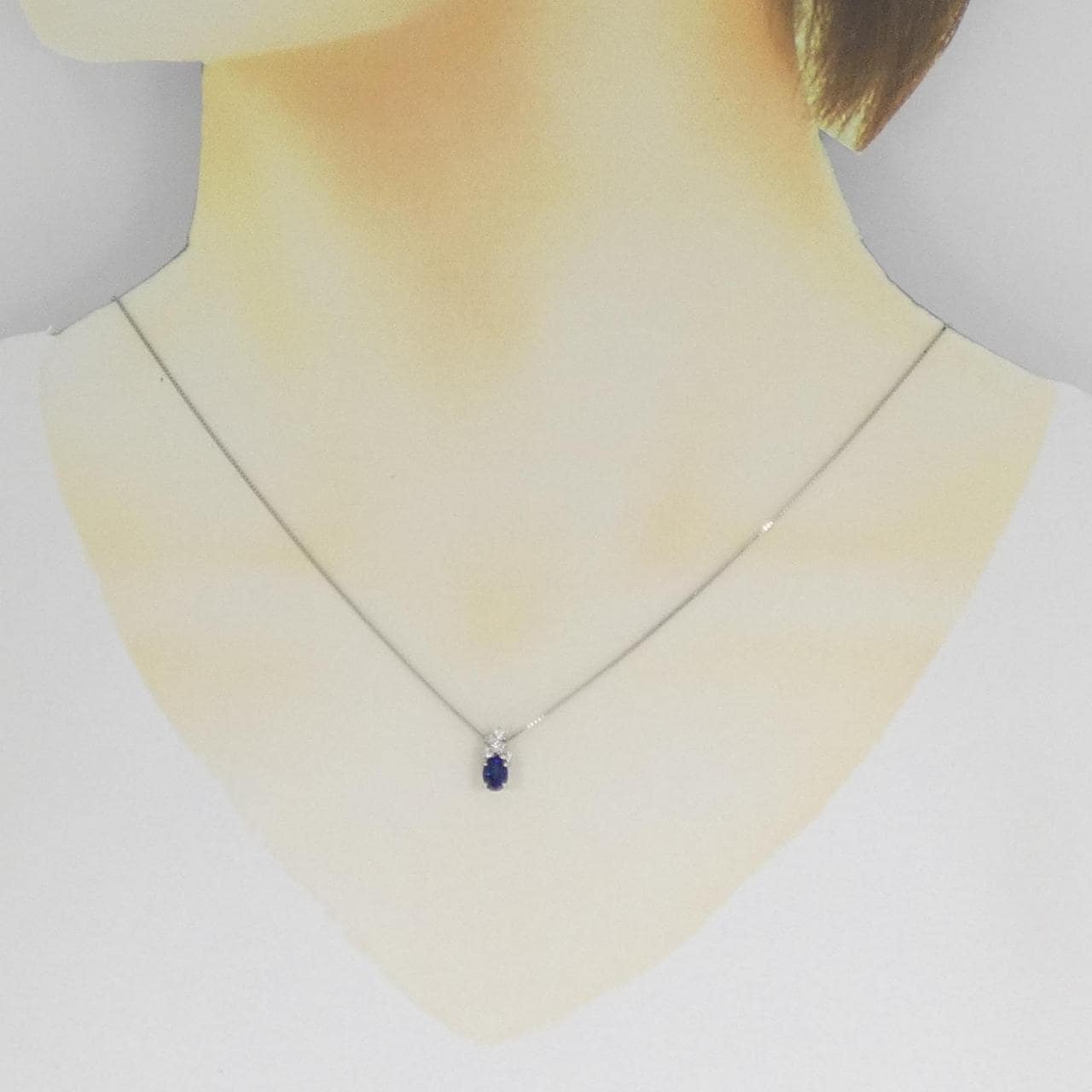 PT900/PT850 サファイヤ ネックレス 0.58CT