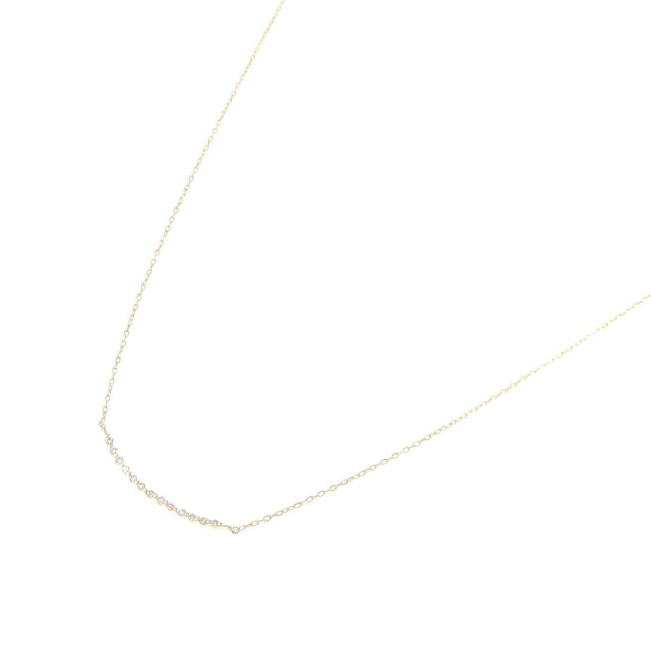 K18YG ダイヤモンド ネックレス 0.04CT