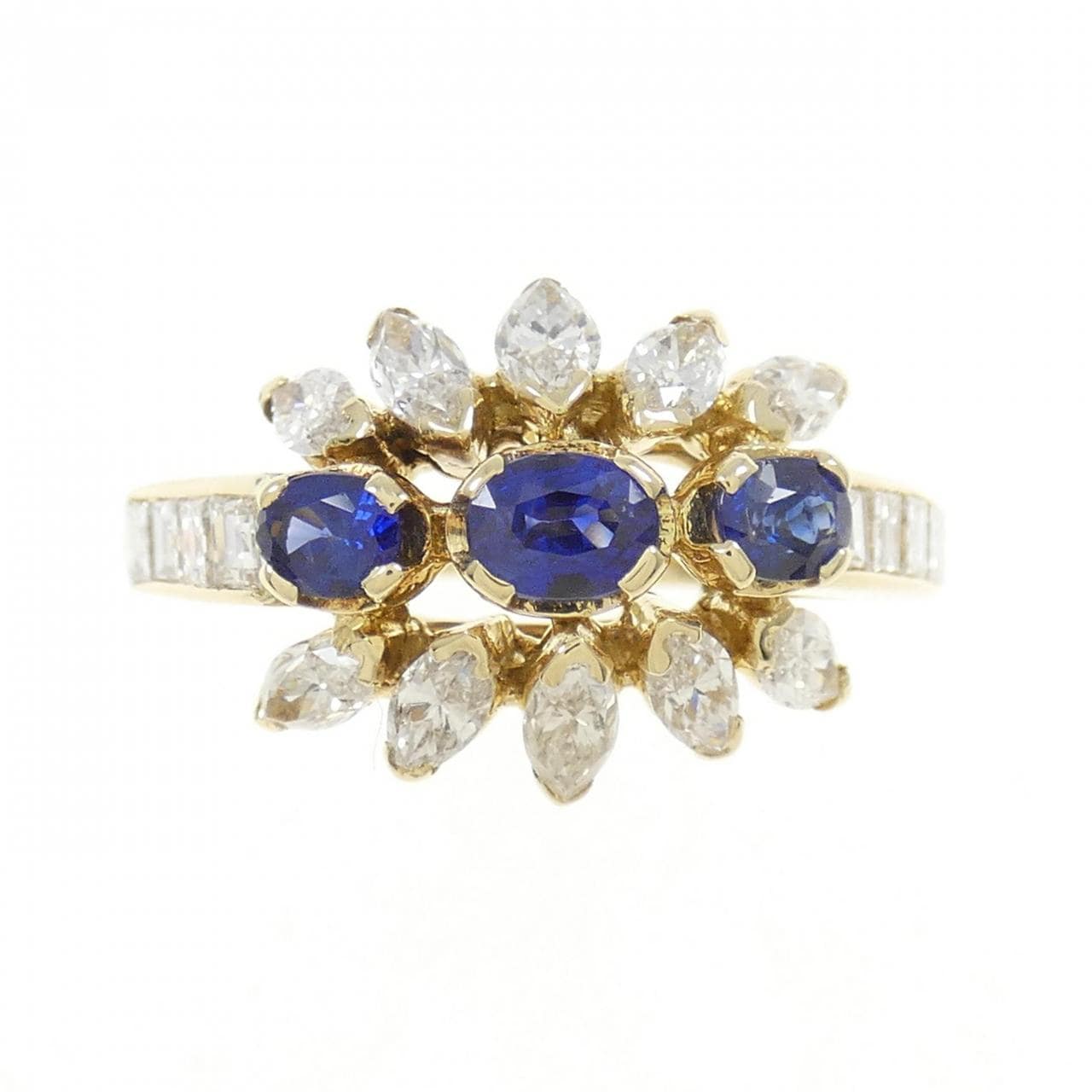 750YG Sapphire Ring 0.43CT