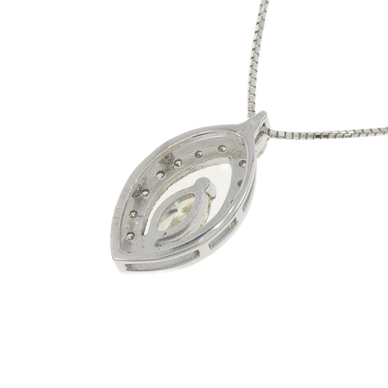 K18WG ダイヤモンド ネックレス 0.35CT