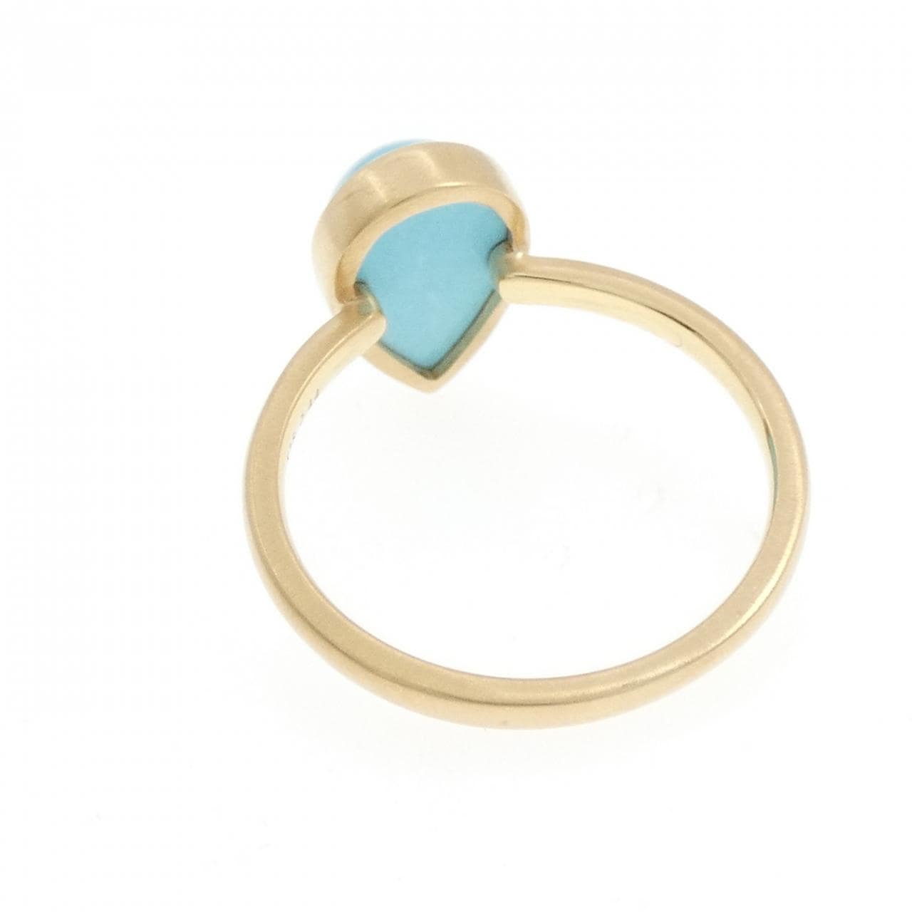 【新品】K18YG ターコイズ リング 2.44CT
