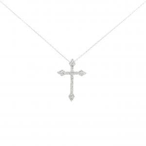 PT900/PT850 クロス ダイヤモンド ネックレス 0.50CT