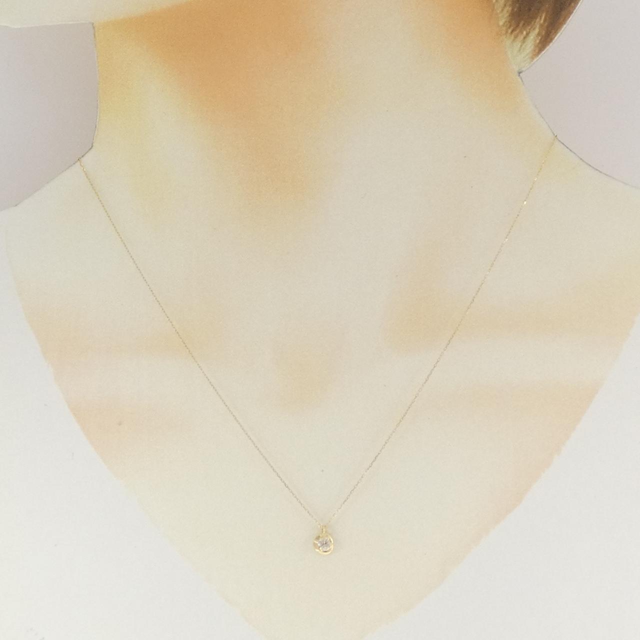 K18YG ダイヤモンド ネックレス 0.11CT