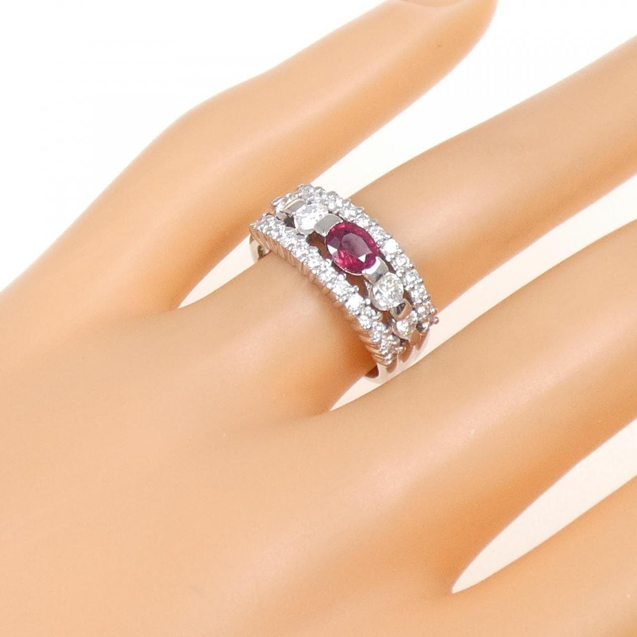 PT ルビー リング 0.53CT