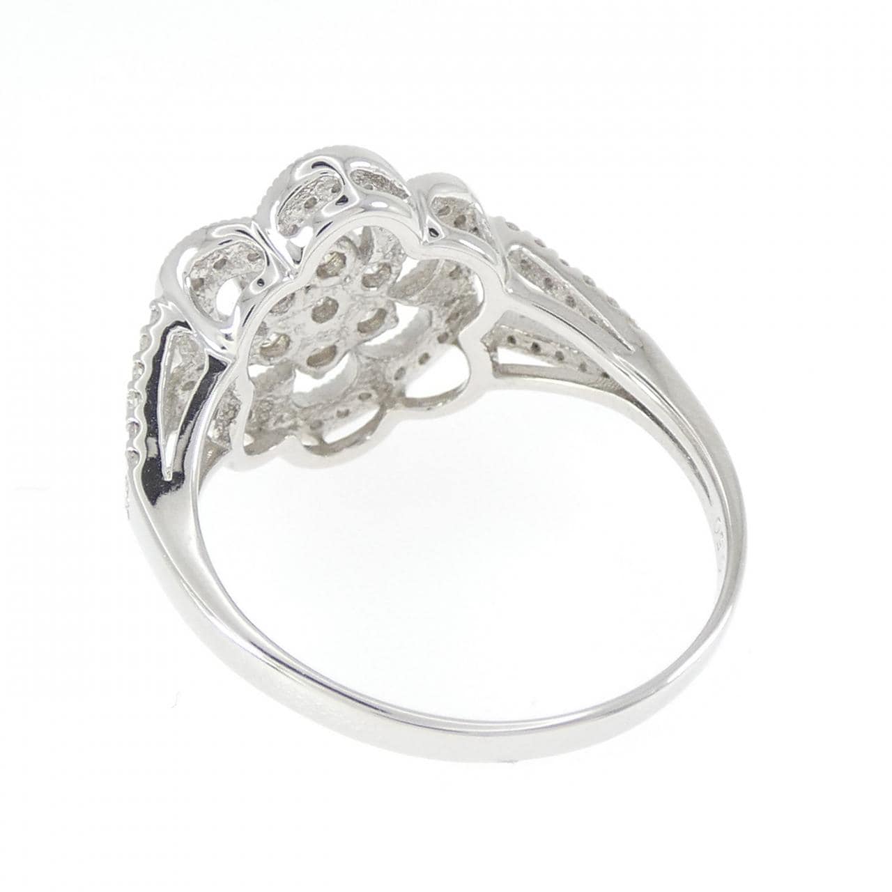 PT950 フラワー ダイヤモンド リング 0.50CT