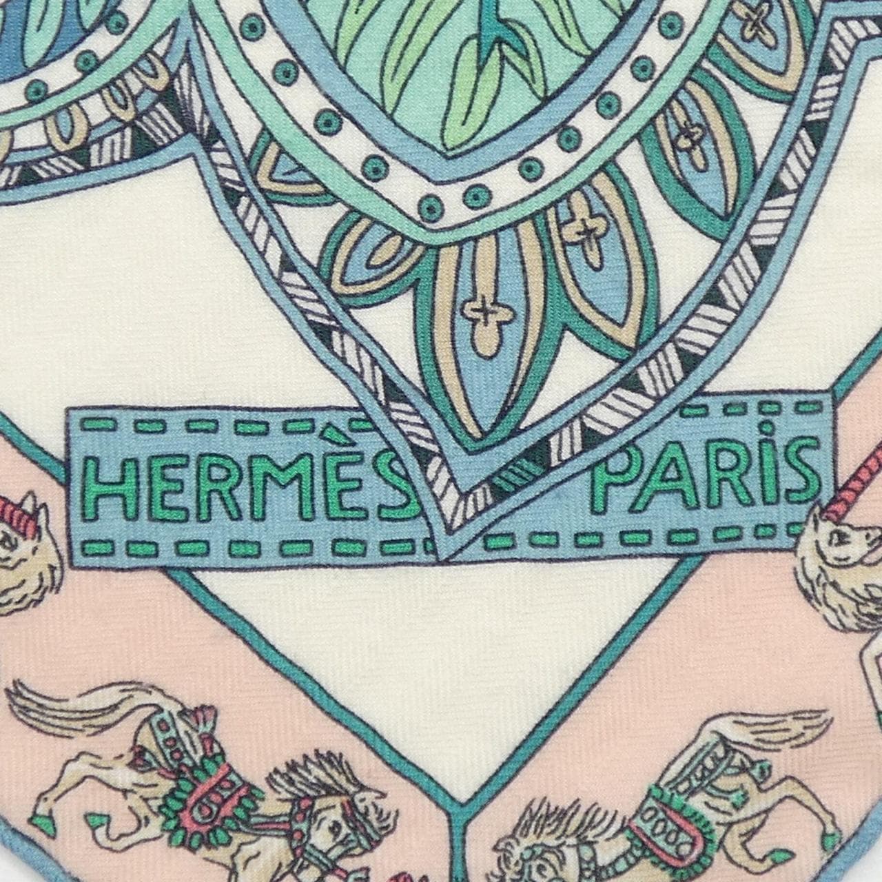 エルメス HERMES LE JARDIN DE LA MAHARANI カレジェアン140. ショール