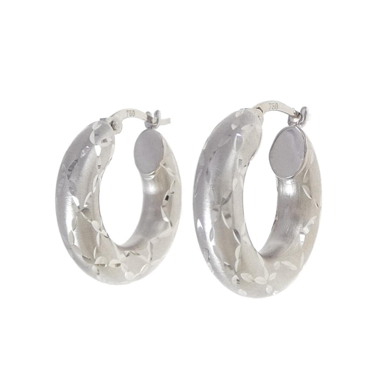 750WG earrings