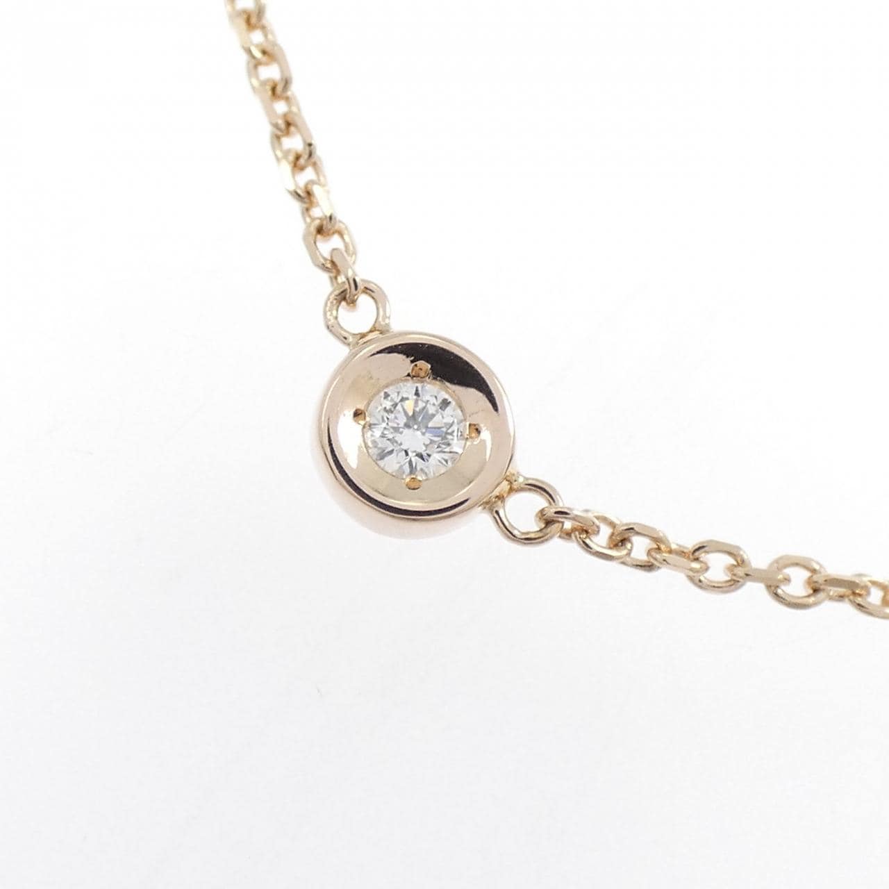 K18PG ダイヤモンド ネックレス 0.40CT
