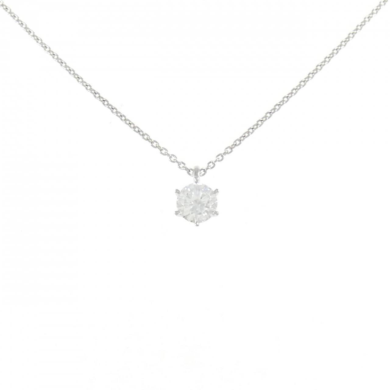【リメイク】PT ダイヤモンド ネックレス 0.379CT F I1 Good