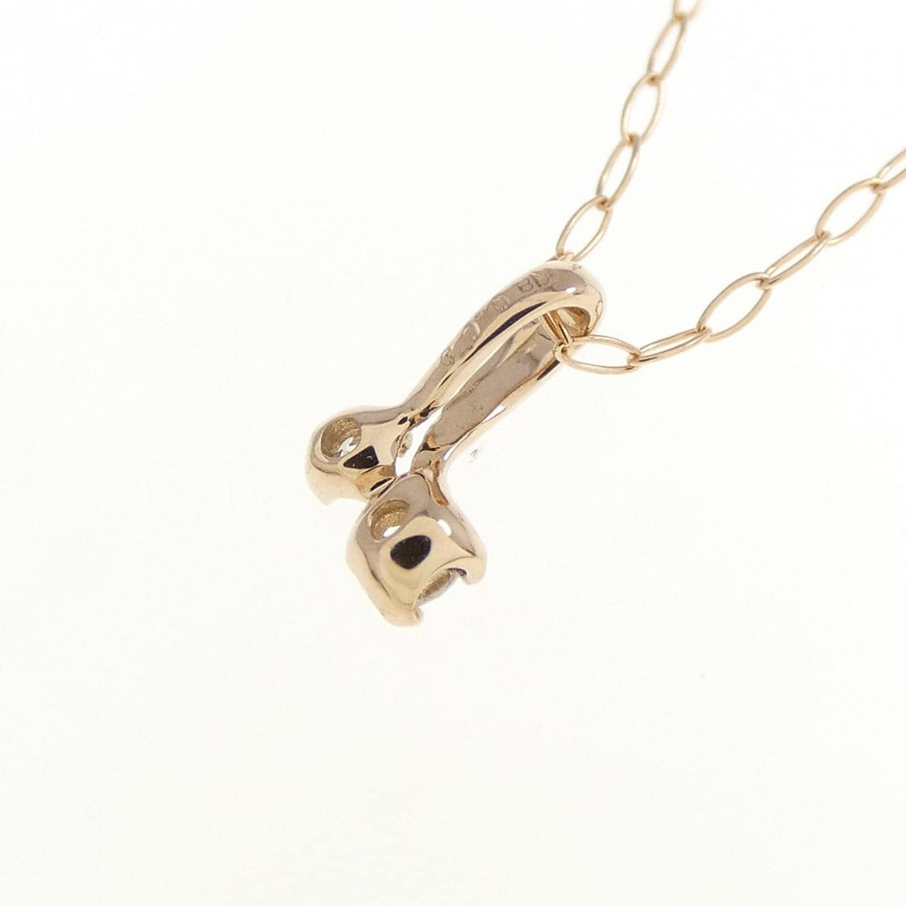K18PG ダイヤモンド ネックレス 0.03CT